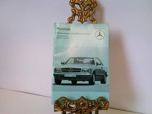 Mercedes Benz. Preisliste, Ausgabe Nr. 33, gültig ab 1.09.1981 Personenwagen und - Bild 1 von 1