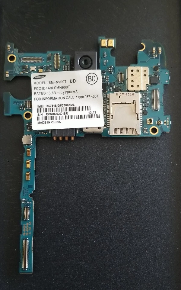 Placa madre Samsung Galaxy Note 3 N900V desbloqueada placa lógica IMEI limpia Verizon  Foto 1 de 1