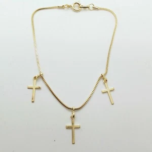 Gold Farbe Armband Retro Twist Kreuz Kette Armband Qualität Schmuck - Picture 1 of 3