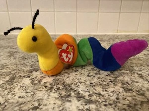 TY Original Beanie Baby Inch the Inchworm Toy. RETIRED - Picture 1 of 10