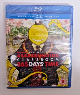 BLU-RAY   ASSASSINATION THE CLASSROOM MOVIE  365 DAYS TIME  NEW SEALED UK STOCK - Image 1 of 2