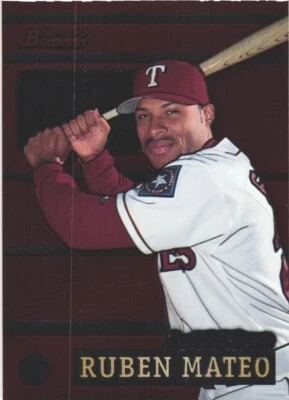 Tarjeta de béisbol 2000 Bowman Tool Time #TT4 Rubén Mateo Texas Rangers Foto 1 de 2