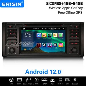 64GB 8-Kern Android 13 CarPlay Autoradio DAB+ Navi WiFi TPMS BMW 5 Serie E39 M5 - Bild 1 von 12