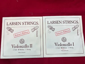 100% Authentic Larsen Cello A and D String Soloist Medium Gauge 4/4 size - Picture 1 of 2