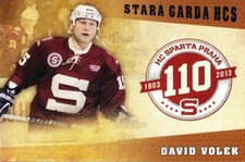 2012-13 Czech HC Sparta Praha Team Issue #27 David Volek