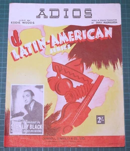 Stanley Black - Adios - Eddie Woods & Enric Madriguera - 1931 Campbell Connelly - Picture 1 of 4