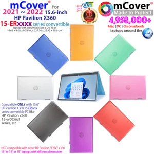 NEW mCover® Hard Case for 2021 2022 15.6" HP Pavilion x360 15-ERxxxx convertible - Picture 1 of 12