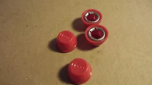 PUSH ON AXLE CAPS SET OF 4 FITS 7/16" axle vintage - Picture 1 of 4