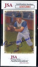Bill Mazeroski JSA Coa Signed 2008 Upper Deck Masterpieces Autograph
