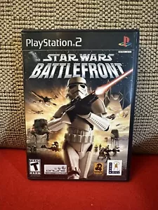 Star Wars: Battlefront (PlayStation 2) Black Label CIB completo con scheda reg! - Foto 1 di 4