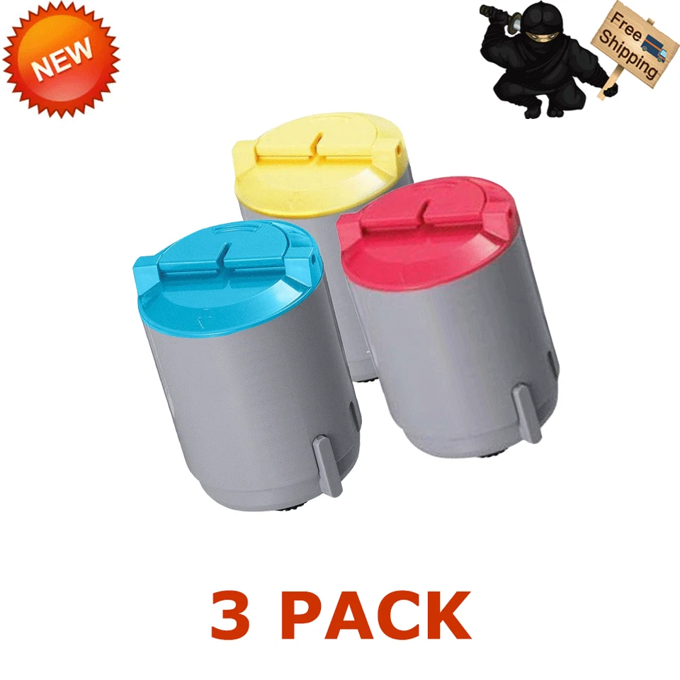 3 Pack CLP300 Color Set for Samsung CLP-300 CLP-300N CLX-3160FN Printer - Изображение 1 из 1