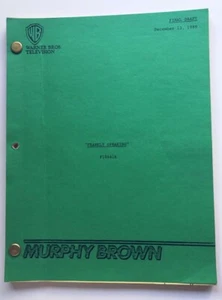 Original Murphy Brown Script "Frankly Speaking" Season 2 Candice Bergen 1990 - Picture 1 of 1
