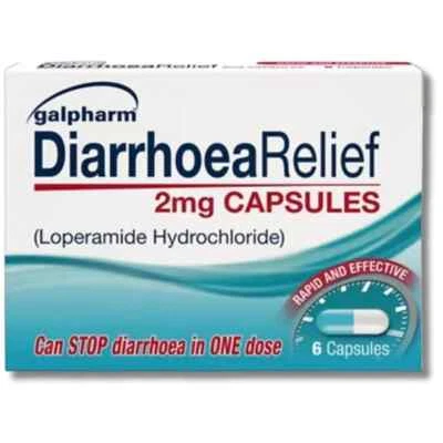 GALPHARM HEALTHCARE 24x Diarrhoea Relief 2mg Rapid Effect LOPERAMIDE HYDROCHLORIDE Capsules