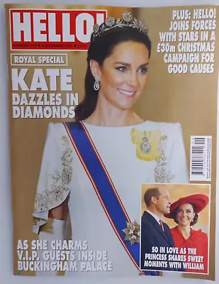 Hello! Magazine 4th Dec 2023 Royal Special: Kate Dazzles In Diamonds At Palace • 9.96€