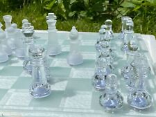 Jogo Tabuleiro de Xadrez em Vidro - Glass Chess 39cm - Toyshow