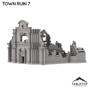 Monte Cassino Town Ruin 7 - WWII Terrain