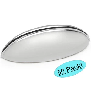 *Confezione da 50* Cosmas Cabinet Hardware Cromato Lucido Tirabicchieri #1399CH - Foto 1 di 1