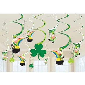 DECORACIONES DE DÍA ST. PATRICKS Globos Bandera Bandera Bunting Utilería Oropel Confeti☘��️ - Imagen 1 de 106