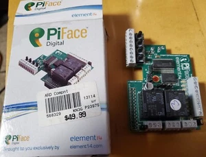Element14 PiFace Digital interface Board Raspberry Pi 2 Relay 8 Output UK ADD-ON - Afbeelding 1 van 6