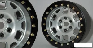 SSD 2,2" Contender Beadlock Wheels SILBER SSD00318 6 Bolzen Montage Scale Bolts - Bild 1 von 4