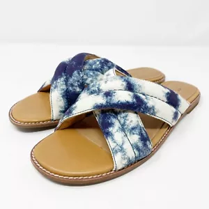 Sandali Madewell Slides The SKYLER blu tie-dye taglia 6,5 nuovi - Foto 1 di 6