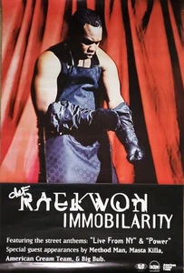 RAEKWON 'Immobilarity' 1999 2 Sided Promo Only Poster Wu Tang Clan 'The Chef' - Bild 1 von 2