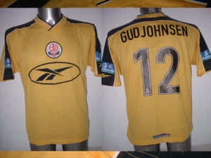 Bolton Wanderers GUDJOHNSEN Adulto Mediana Camisa Camiseta Fútbol Fútbol Reebok 99 - Imagen 1 de 6