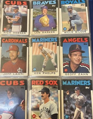 1986 TOPPS MLB Trading Cards- You Pick - Image 1 of 4