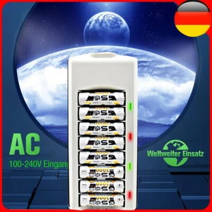 Akku Ladegerät für 1-8x AA/AAA Akkus NiMH LCD Batterieladegerät Repair-Modus De - Bild 1 von 7