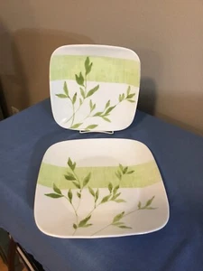 Discontinued Corelle RIVAGE ULTRA SQUARE Luncheon Salad Plate & Dinner Plate - Picture 1 of 1