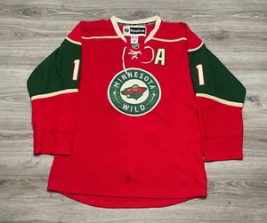 Zach Parise #11 Minnesota Wild NHL Fight Strap Reebok Hockey Jersey Men's 52 2XL - Picture 1 of 9