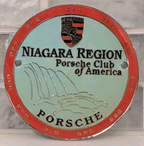 NEW PCA Niagara Region Club Badge Porsche Club of America 90s Grill Medallion FJ - Picture 1 of 5