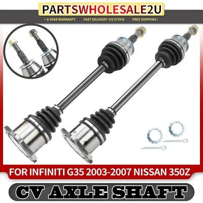 2x Conjunto de eje CV trasero izquierdo y derecho para Infiniti G35 Nissan 350Z VQ35DE Foto 1 de 4