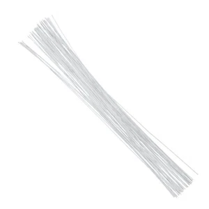 50 PCS 24-Gauge White Floral Wire 16 Inch for Craft and Floral Arrangements - Picture 1 of 1