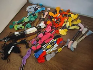 Multi Skeins lot Vintage J&P Coats, American Thread Six Strand Floss Embroidery - Picture 1 of 7
