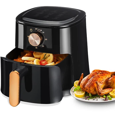 Heißluftfritteuse XXL Air Fryer 1800W Fritteusen Heißluft Ofen Friteuse Schwarz - Bild 1 von 4