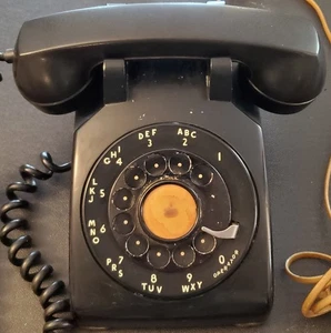 Vintage 1959 Rotary Desk Phone Western Electric - 500 C/D - Black - Picture 1 of 7