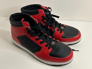 FUBU Red Black Heritage Athletic Basketball High Top Sneaker Shoes Men Size 12 - Picture 1 of 7