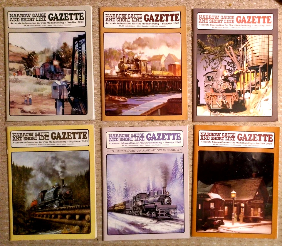 Narrow Gauge And Short Line Gazette Complete Year 2005 6 issues - Image 1 of 1