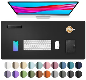 Protector antideslizante impermeable de cuero PU para escritorio para ratón, escritorio, de... - Imagen 1 de 8