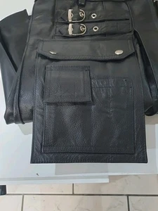 Unisex Leather Pleated Kilt Size 40 Waist - Picture 1 of 8