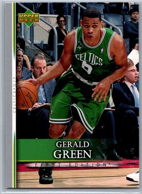2007-08 Upper Deck primera edición #86 Gerald Green Boston Celtics Foto 1 de 2