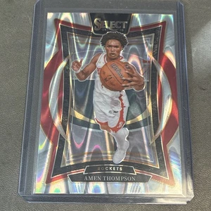 2024-25 Panini Select Amen Thompson Silver Wave Prizm - Raketen - kostenloser Versand - Bild 1 von 2