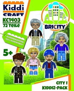 Kiddicraft KC1403 City I • KIDDIZ Figuren-Pack • 5 Figuren • kompatibel - Bild 1 von 2