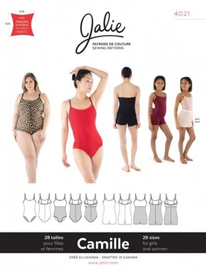 Jalie Paper Sewing Pattern 4021 Camille Cami Leotard & Biketard - Image 1 of 2