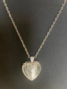 Damen Herz Anhänger und Halskette Muranoglas und Silber - Bild 1 von 6