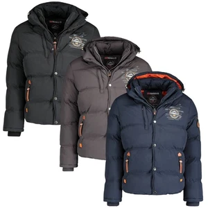 Giacca Giubbotto Parka Verveine Geographical Norway Jacket Uomo Man cappuccio - Picture 1 of 14
