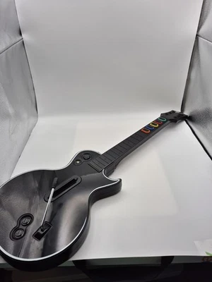 Xbox 360 Red Octane Les Paul Wireless Guitar 95123.805 No Battery Cover Tested - Image 1 of 4