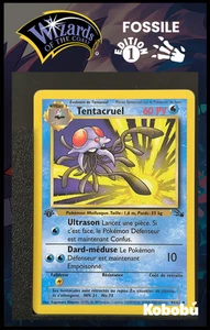 Pokemon Karte Tentacruel 44/62 Edition 1 Ed 1 Fossil Wizards 5 - Bild 1 von 3