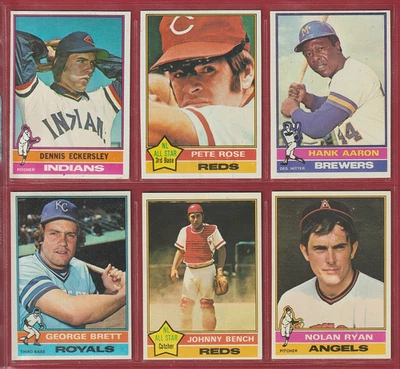1976 Topps Baseball COMPLETE Set (1 thru 660) - Eckersley Rookie -NICE! - 128🔥⚾ - Image 1 of 4